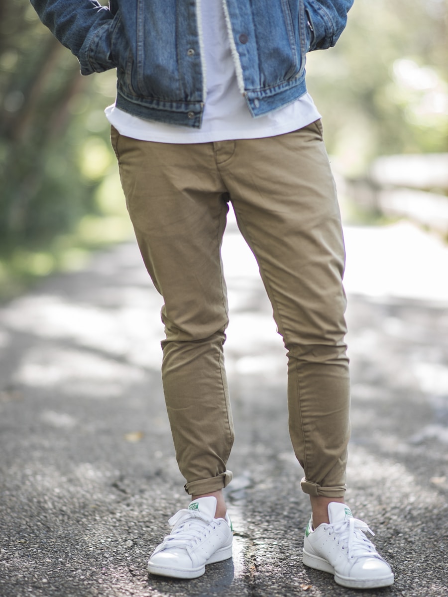Erkek Chino Pantolon – Streç Pamuk, Slim Kesim – SIYAH