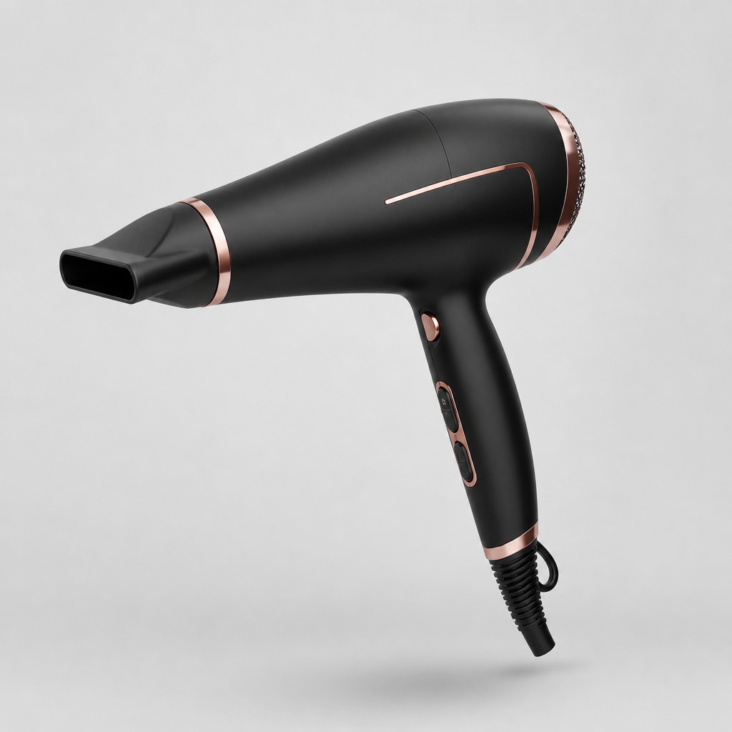 Profesyonel İyonik Saç Kurutma Makinesi 2400W – Difüzörlü – ROSE GOLD
