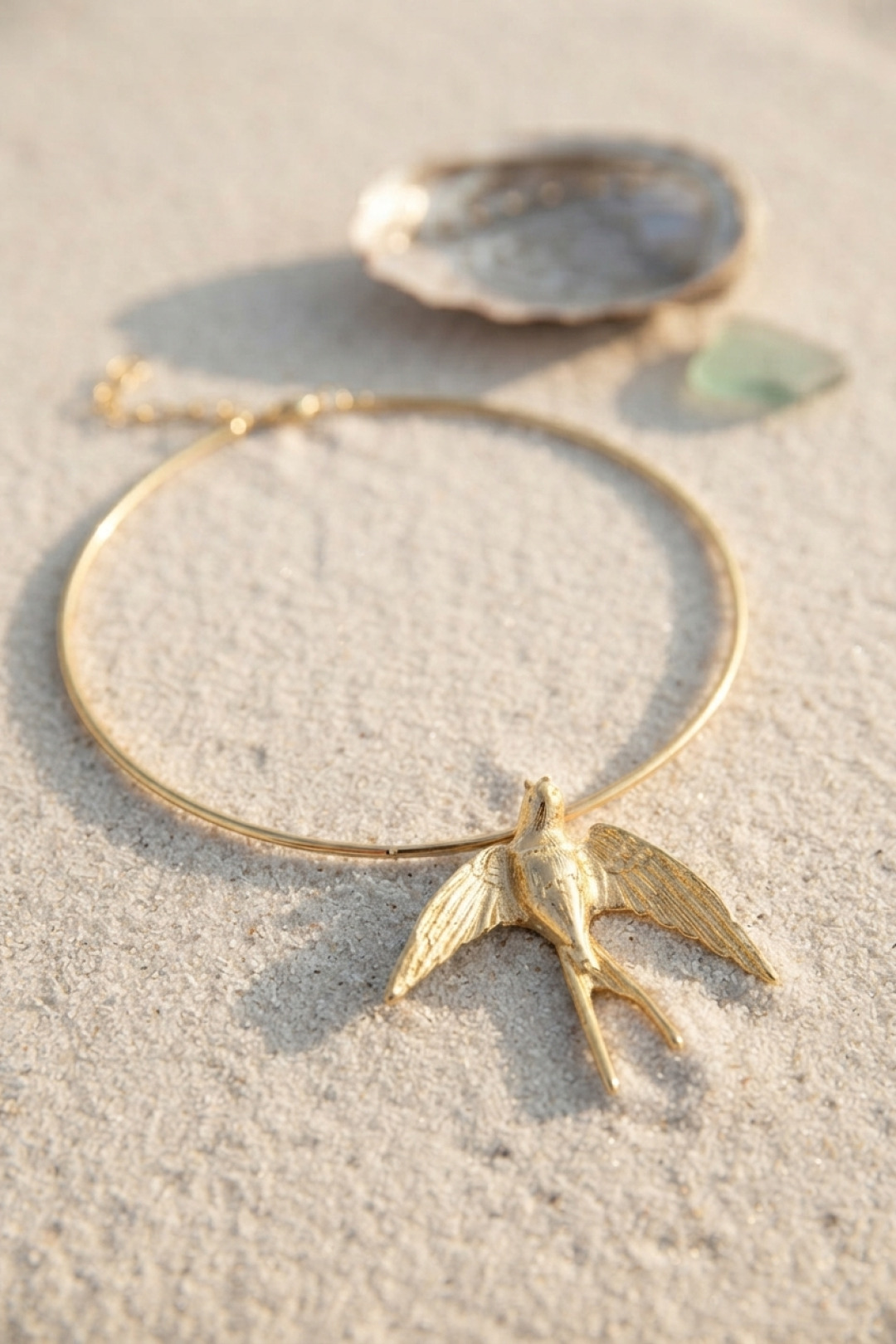 Tegan Kırlangıç Model Gold Renk Choker Kadın Kolye TG27BKO11151