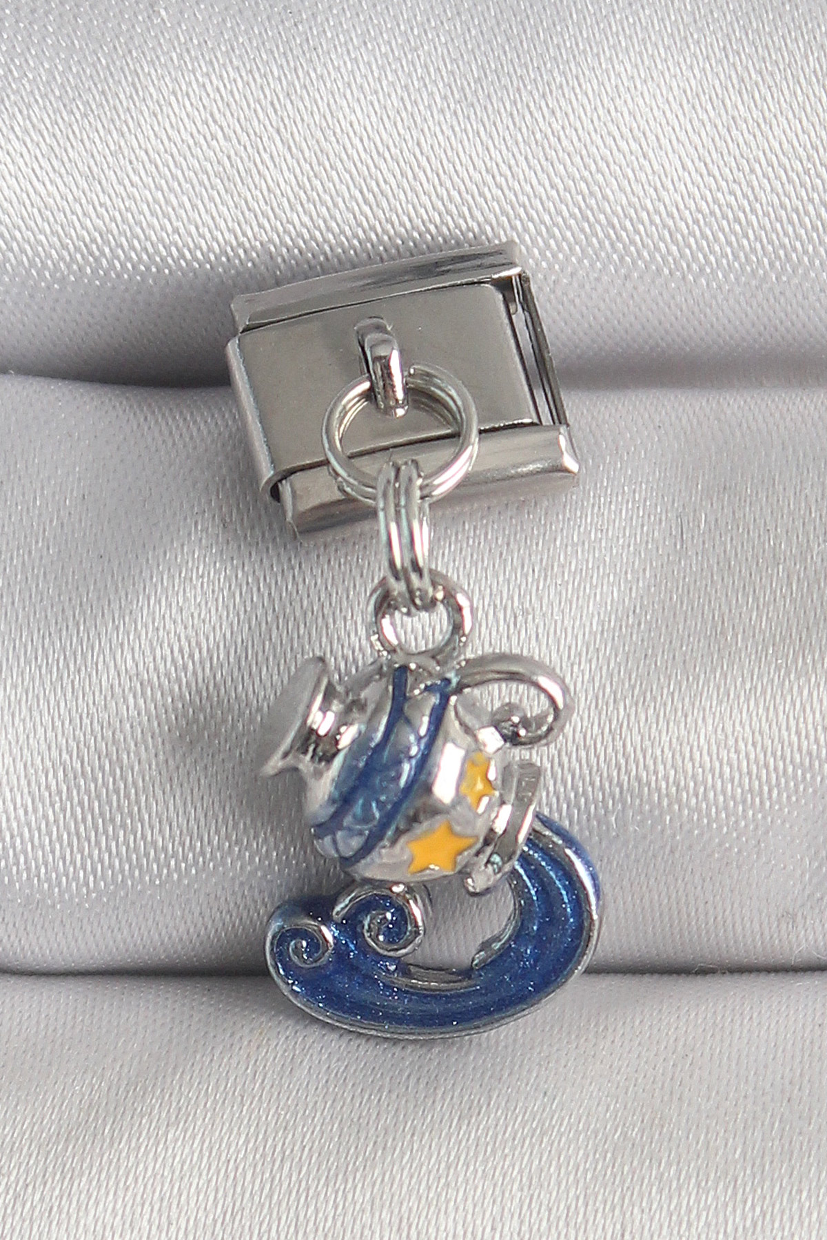Tegan 316L Çelik Gümüş Renk Sallantı Kova Burç Model Nomination Charm TG27BC1374