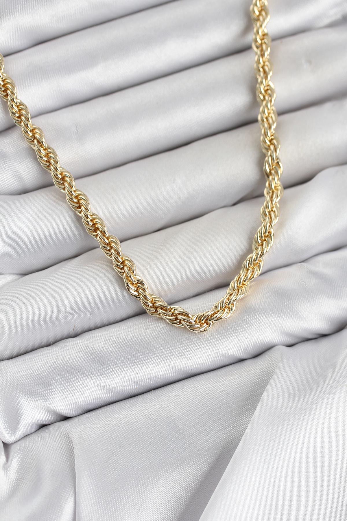 Tegan CM Burgu Model Gold Renk Pirinç 60 cm Kadın Kolye TG27BKO11127