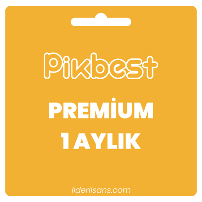 Pikbest Dijital Lisans 1 Aylık