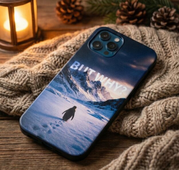 Penguen Baskılı Telefon Kılıfı