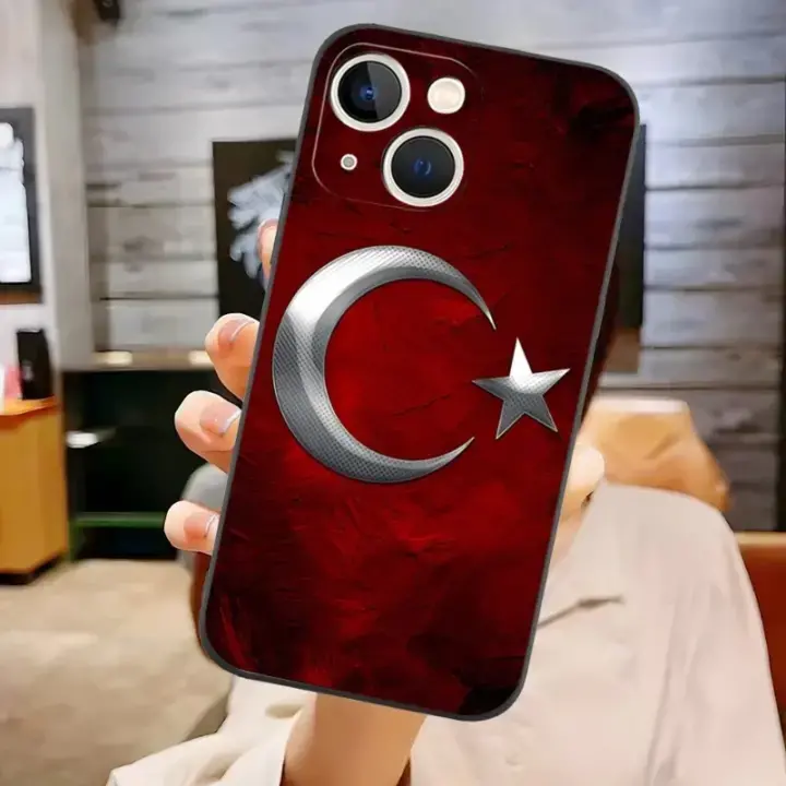 Türk Bayrağı Baskılı Telefon Kılıfı
